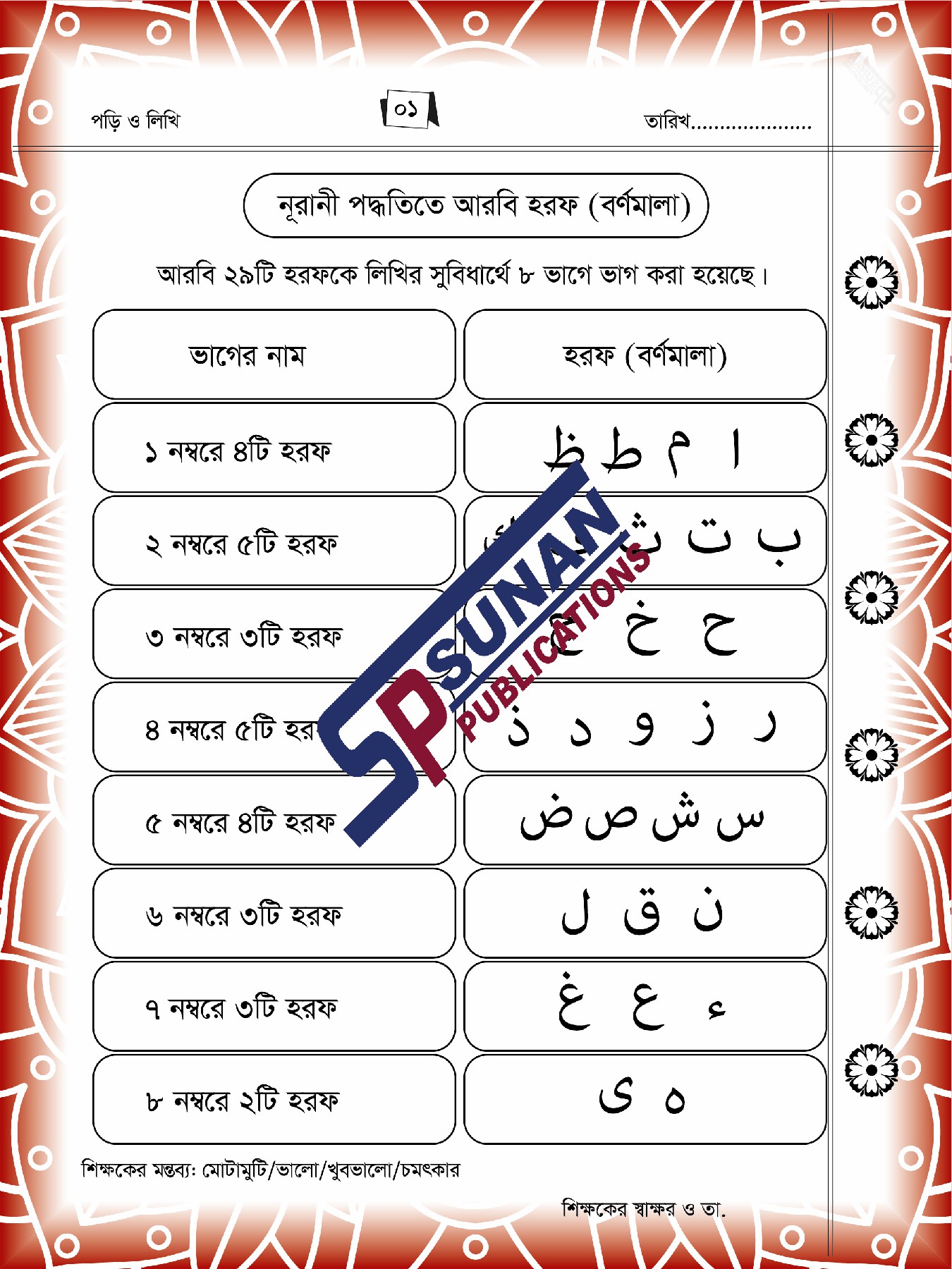 নূরানী আরবি খাতা-০